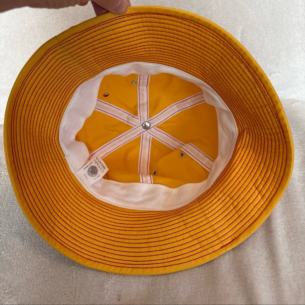 VTG Women McDonalds bucket hat patch logo small 21” New from 60s Made in Canada - Picture 11 of 13